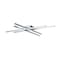 Dweled Parallax 32in LED Flush Mount 3-CCT 2700K-3000K-3500K Set to 3000K in Chrome FM-731 - alternate 4